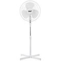 Powerzone PowerZone FS-40E Oscillating Floor Fan, 3-Blade, 3-Speed, 120 V, White FS-40E